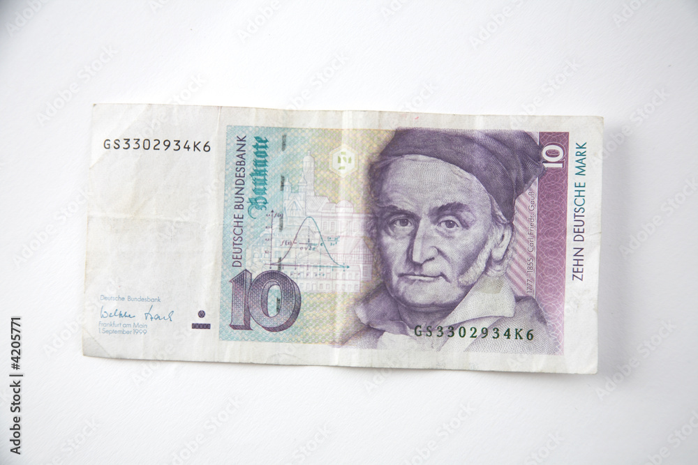 10 D-Mark, Vorderseite