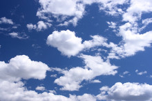 White Clouds Background