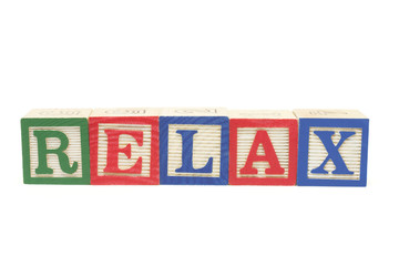 Wall Mural - Alphabet Blocks - Relax