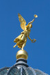 Gold angel on the blue sky (Dresden, Germany)