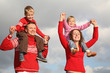 © Pavel Losevsky - children on parents shoulders
