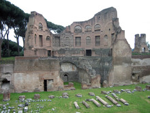 View Of Remainder Of Palace On Palatine Hill