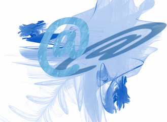 Wall Mural - Blue @ background