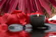 canvas print picture - Spa candle