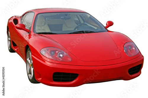 einzelne bedruckte Lamellen - red supercar (von Christopher Nolan)