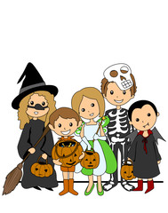 Canvas Print - Kids in Halloween Costumes