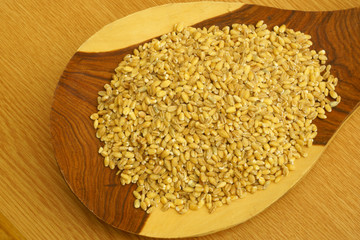 Sticker - Pearl barley on the big wooden spoon