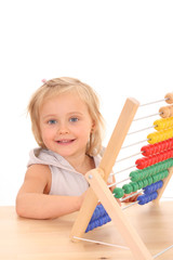 girl and abacus