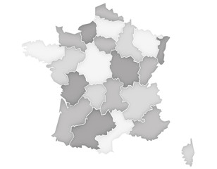  Carte France Camaieu Gris
