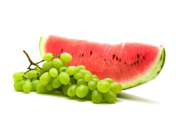  Fruit composition isolated on white