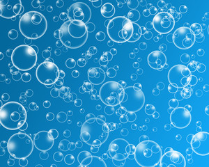 Wall Mural - Background formed by bubbles