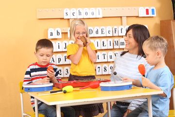 Wall Mural - music lesson