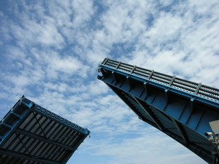 blue drawbridge