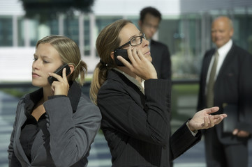 Wall Mural - businesswomen on the phone