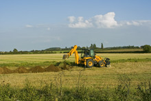 Digger In Countryside
