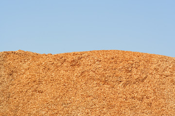 Canvas Print - Pile of wood chips