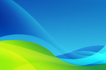 blue and green abstract