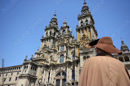 Fotografía Pelgrim at Santiago de Compostela