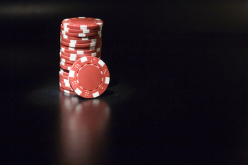 Poker cards and chips