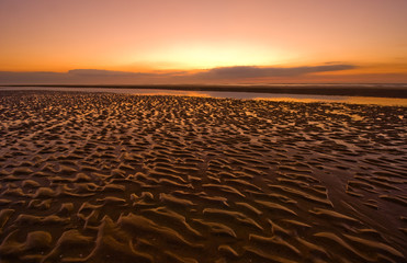 Wall Mural - sunset on the beach