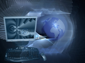Wall Mural - The amazing Internet world