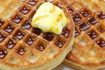 Waffles and Syrup