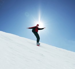 Wall Mural - Snowboarder