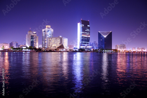 Night Scene, Dubai, united arab emirates Poster