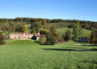 Historic House and estate in Rural England in Autumn