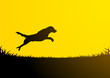 Animals Silhouette - Jumping Dog 