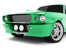 Green Classical Sports Car