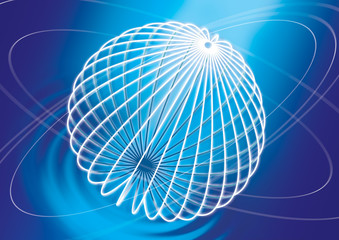 Poster - Globe outline