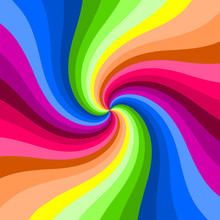 Hypnotic Color Swirl Background.