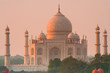 Taj Mahal sunset glow