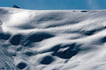 Wall Mural - Snowy mountain peak