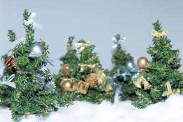 Wall Mural - artificial christmas trees