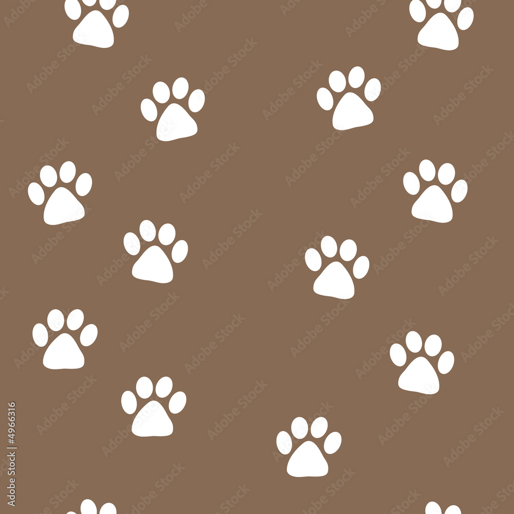 Foto-Plissee - animal tracks seamless pattern
