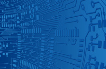 Blue Circuit Board Background