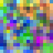 Large colorful pixels background.