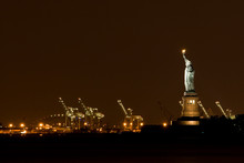 Statue Of Liberty At Night