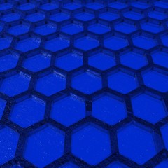 Blue Honeycomb