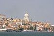 View on Lisbon with the river Tagus in Portugal