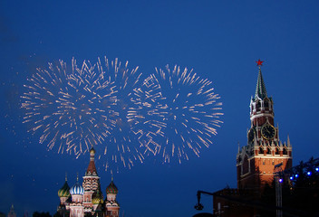 Wall Mural - kremlin fireworks