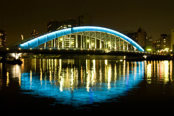 Wall Mural - night bridge