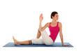 © pikselstock - Woman Seated in Yoga Pose Turned to the Side