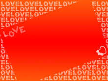 Liebesbotschaft - Rot, Orange, Weiß