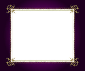 Wall Mural - Golden frame