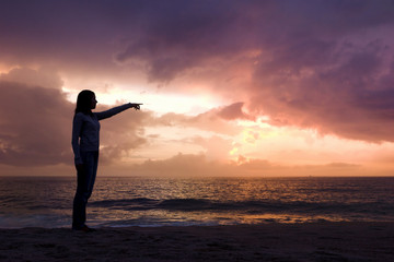 Wall Mural - looking to the sunset