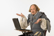 Shakespeare with computer.
