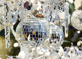 glass and mirror christmas ornaments holiday decoration